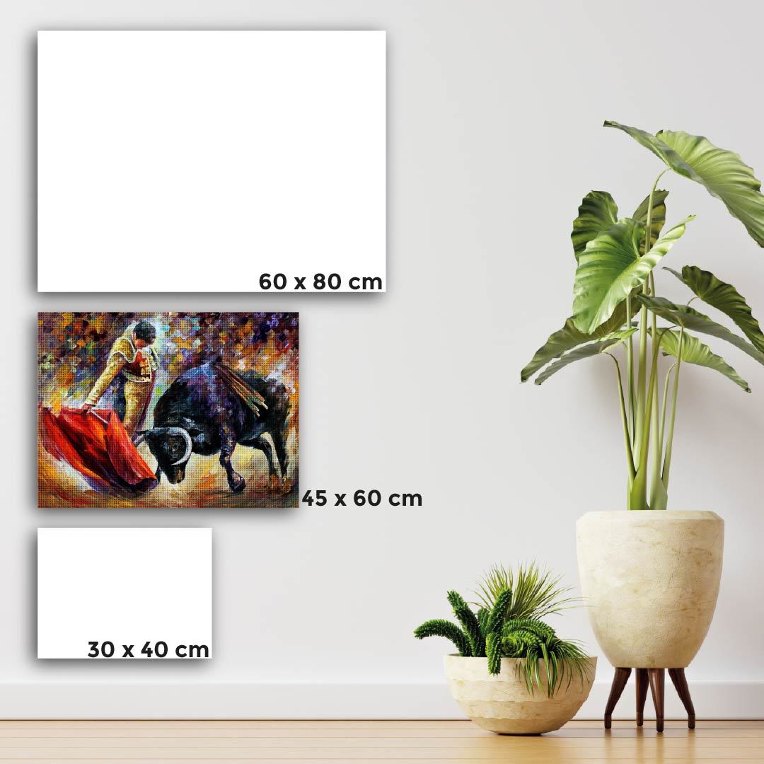 Kit Arte com Diamante - Espanha Touro