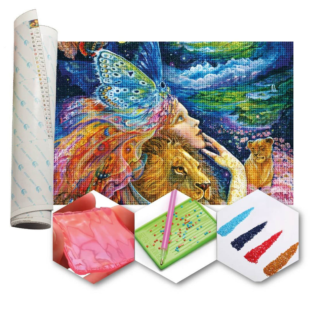 Kit Arte com Diamante - Fada Leonina