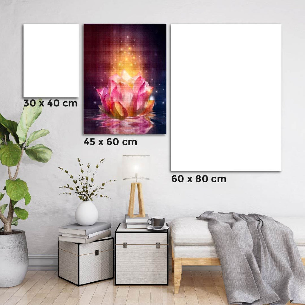 Kit Arte com Diamante - Flor de Lótus