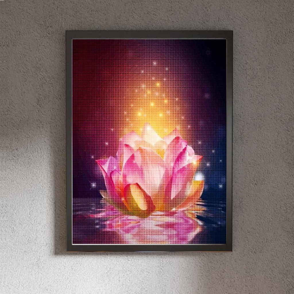 Kit Arte com Diamante - Flor de Lótus