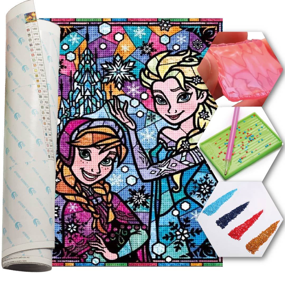 Kit Arte com Diamante - Frozen Mosaico