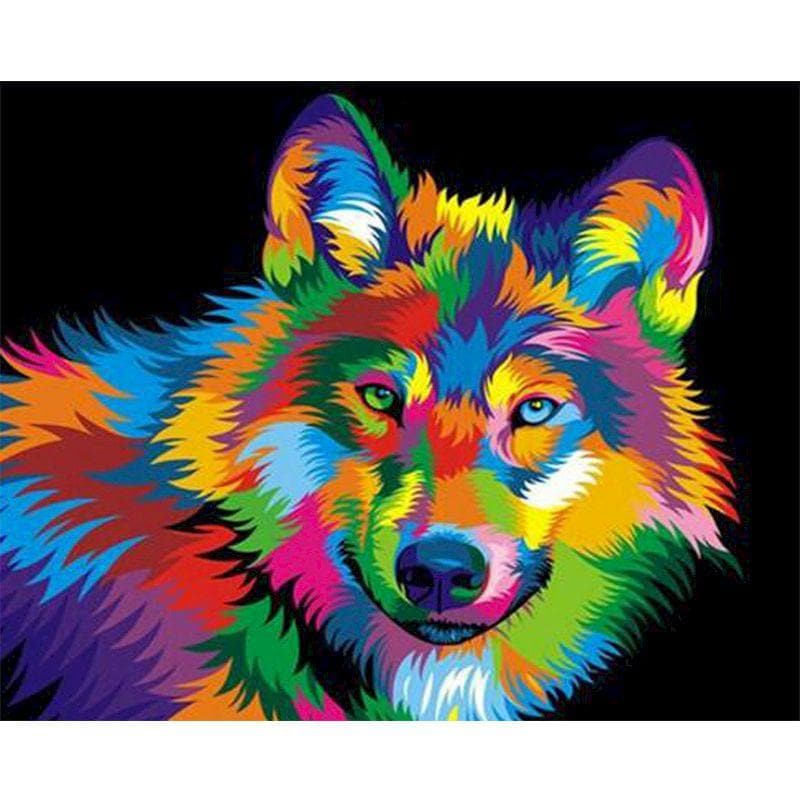 Kit Pintura Terapêutica - Lobo Psicodélico