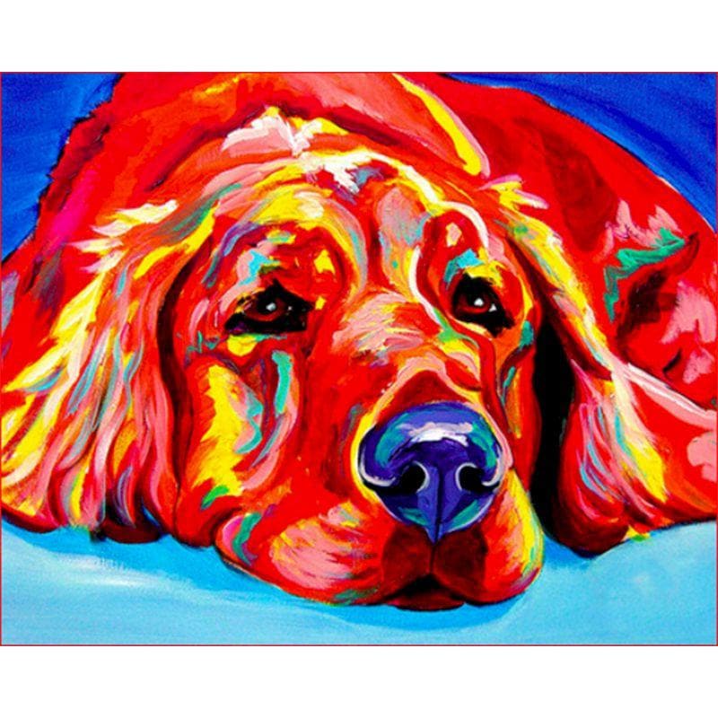 Kit Pintura  - Cachorro Psicodélico