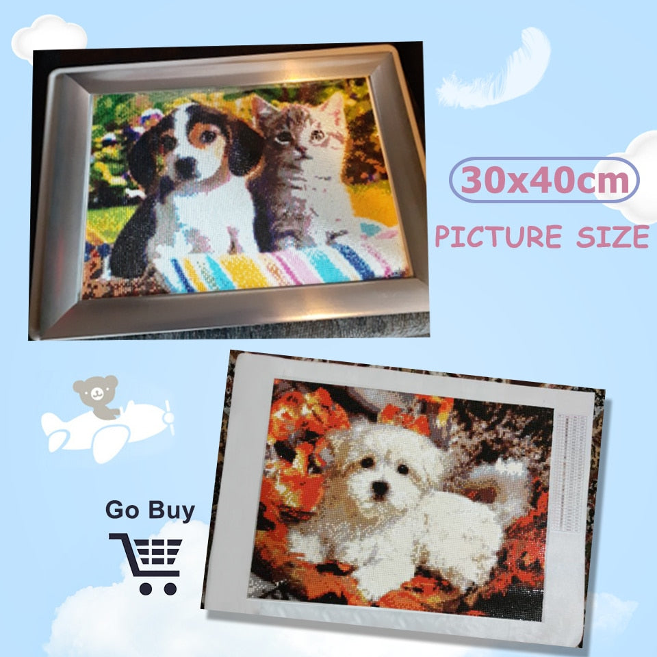 PINTURA DE DIAMANTE LOVE PET