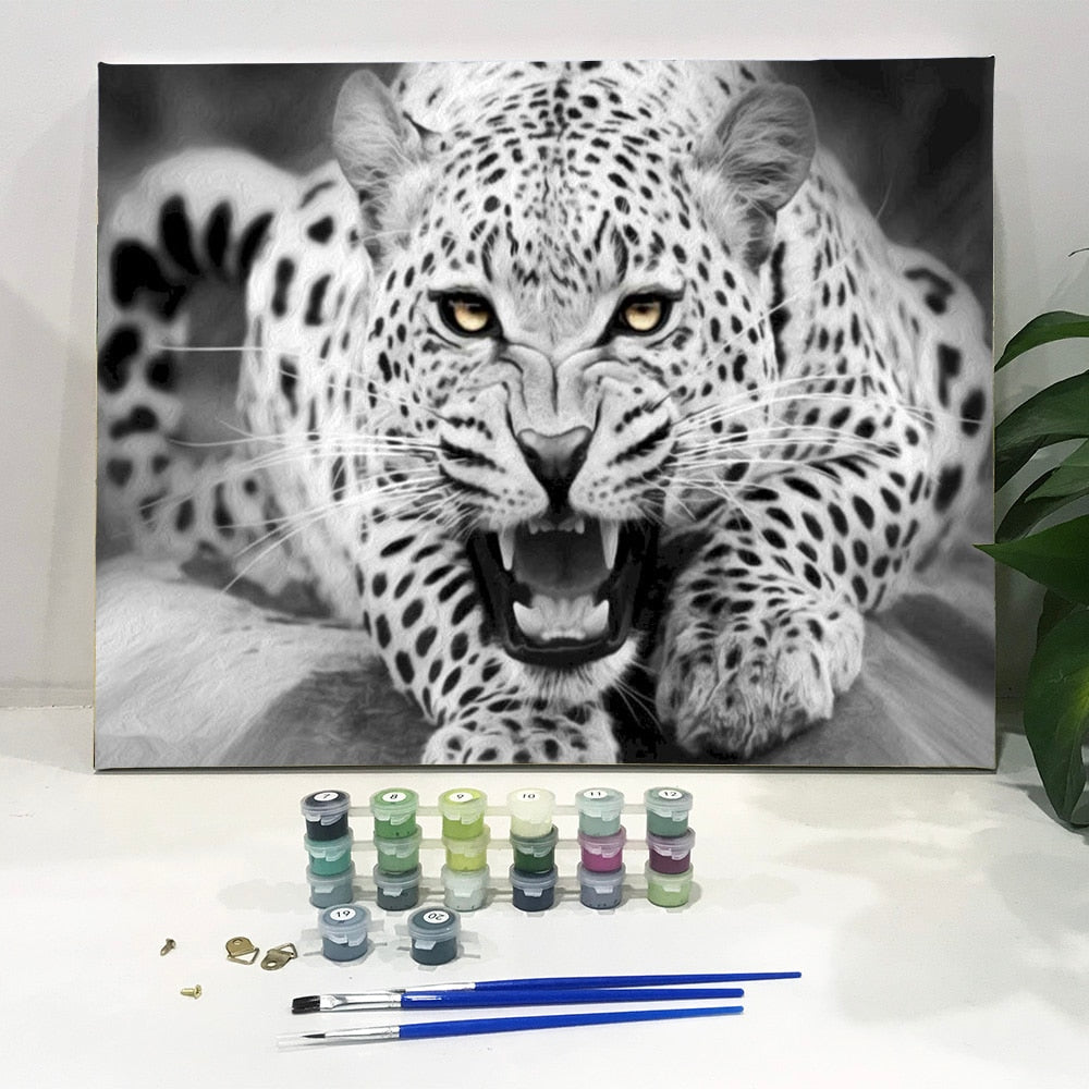 Kit Pintura Numerada Animais