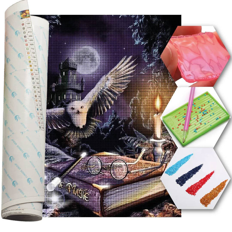 Kit Arte com Diamante - Harry Potter Owl