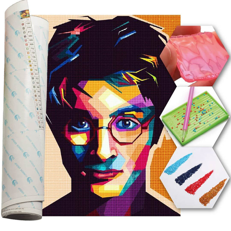 Kit Arte com Diamante - Harry Potter Pop Art