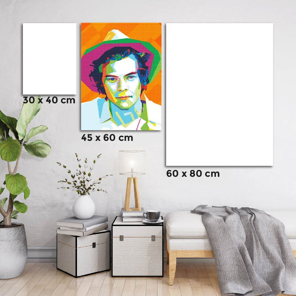 Kit Arte com Diamante - Harry Styles Pop Art