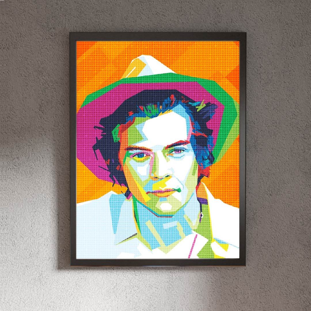 Kit Arte com Diamante - Harry Styles Pop Art