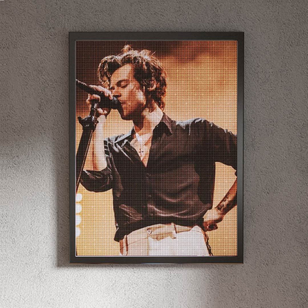 Kit Arte com Diamante - Harry Styles Singer