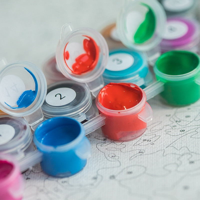 Kit pintura numerada  - Arvore Luar