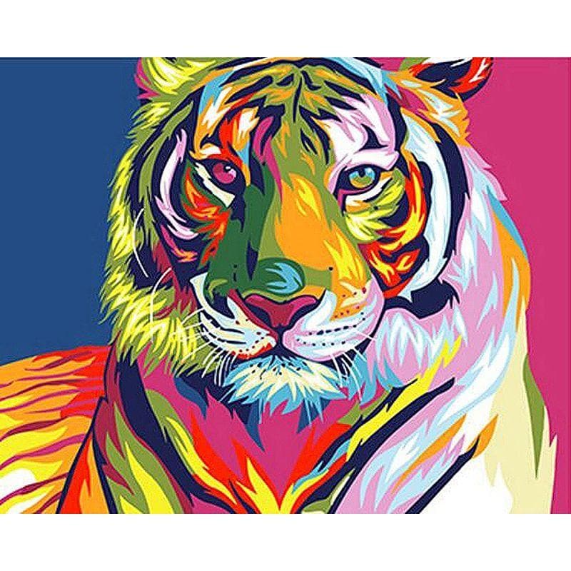 Kit Pintura - Tigre Psicodélico