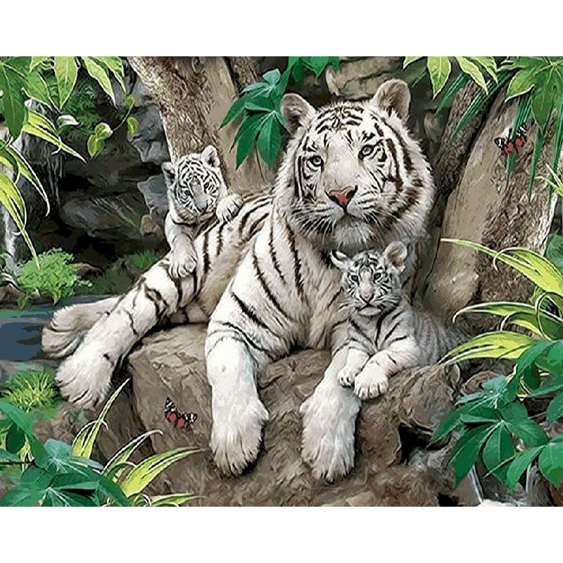 Kit Pintura Numerada Animais