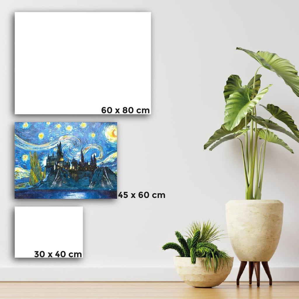 Kit Arte com Diamante - Hogwarts Noite Estrelada
