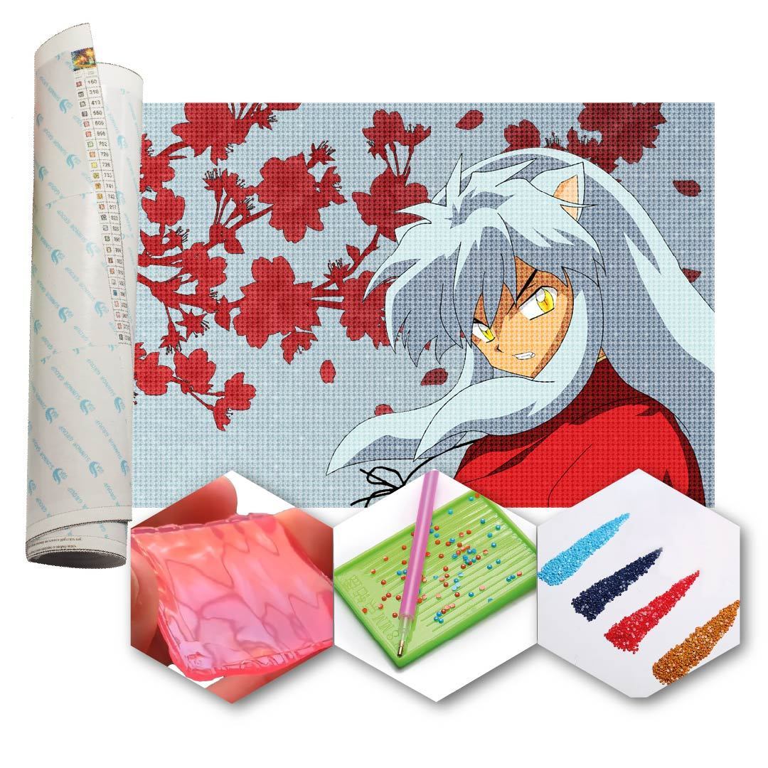 Kit Arte com Diamante - Inuyasha