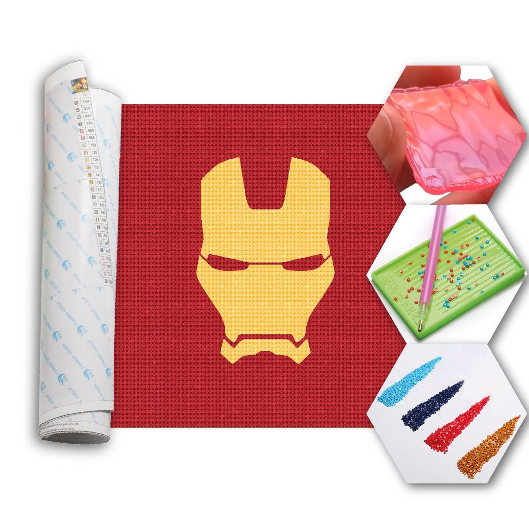 Kit Arte com Diamante -  Homem de Ferro