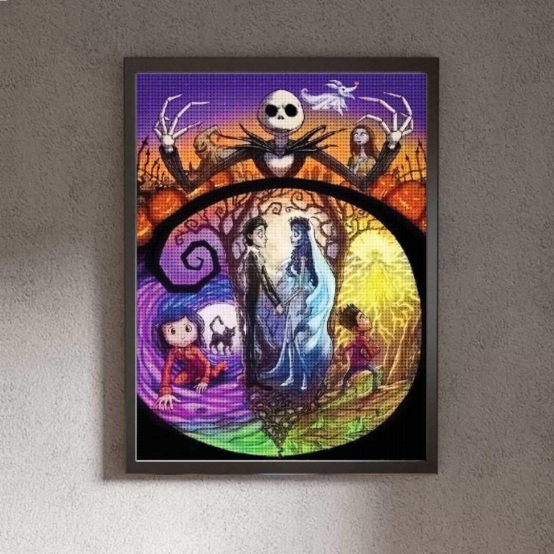 Kit Arte com Diamante - Jack Skeleton