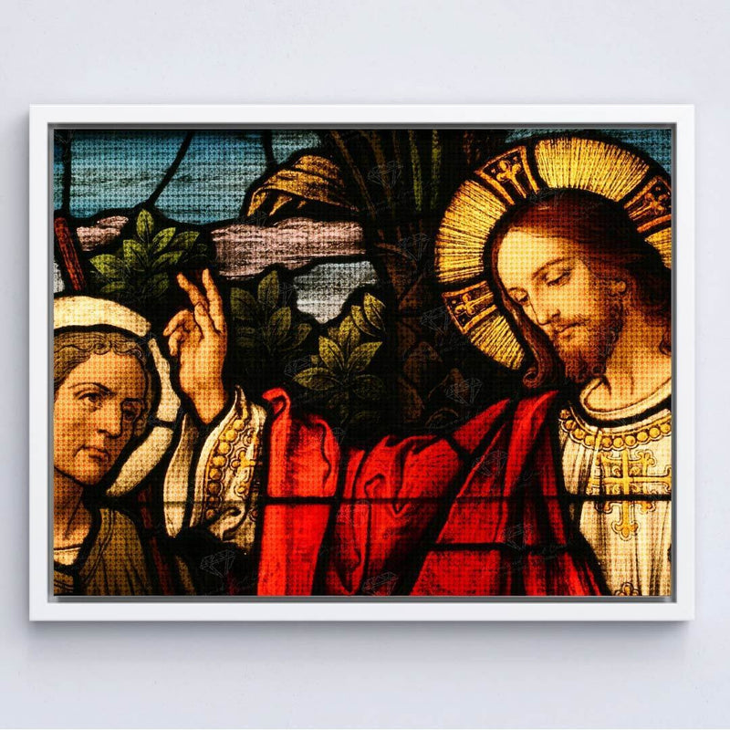 Kit Arte com Diamante - Jesus Vitral