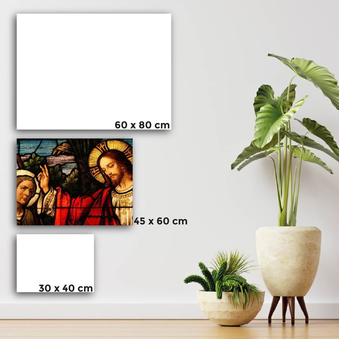 Kit Arte com Diamante - Jesus Vitral