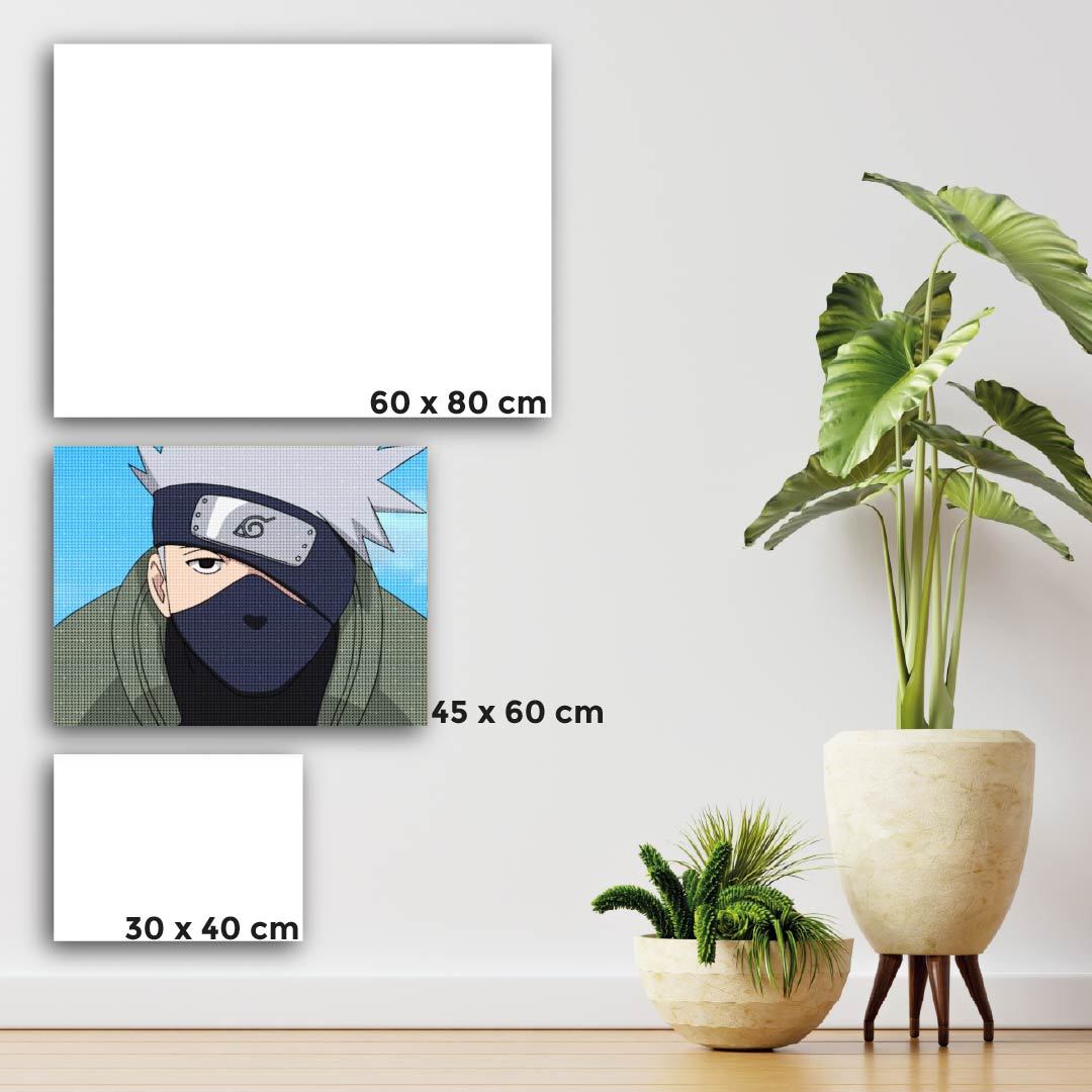 Kit Arte com Diamante - Kakashi