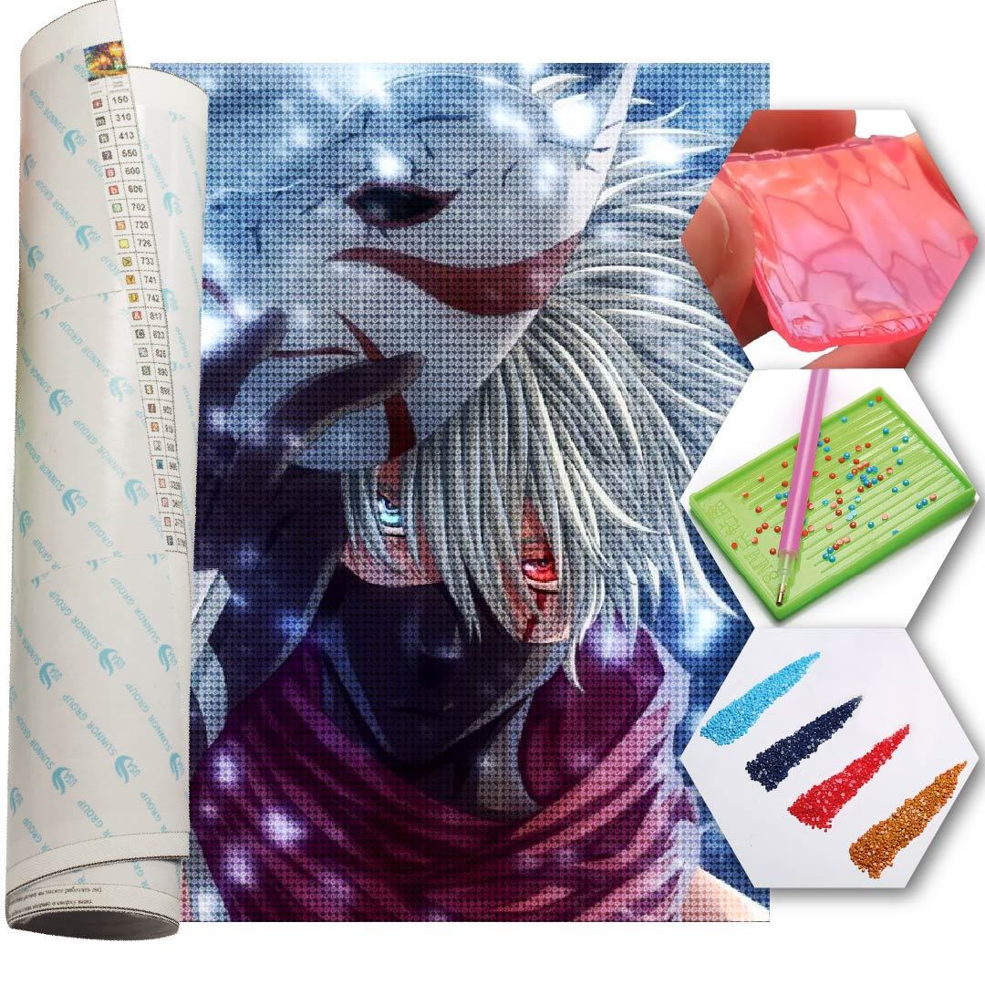Kit Arte com Diamantes - Kakashi Sempai
