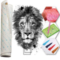 Kit Arte com Diamante - Leão com Cruz