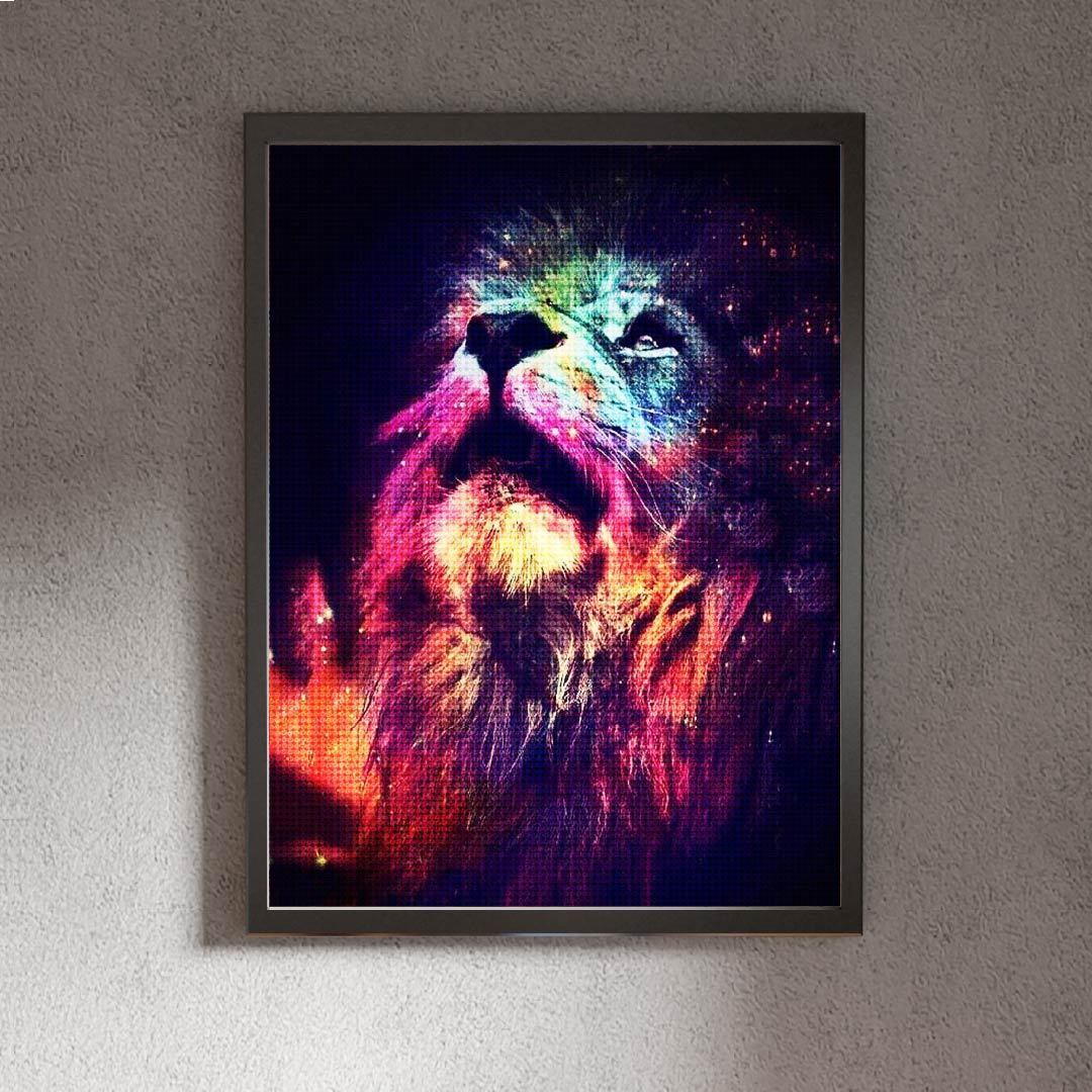 Kit Arte com Diamante - Lion Faith