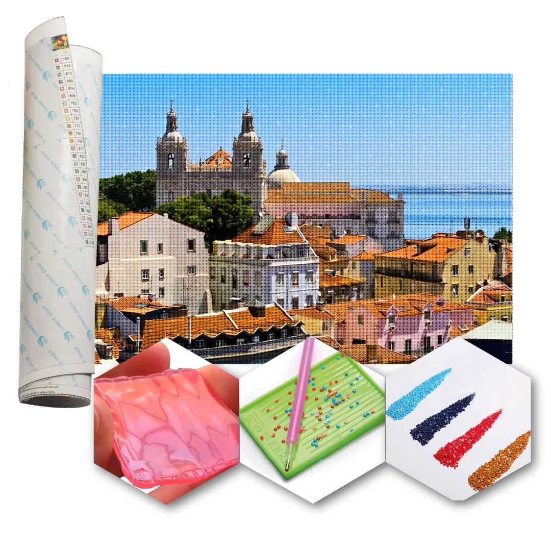 Kit Arte com Diamante - Lisboa