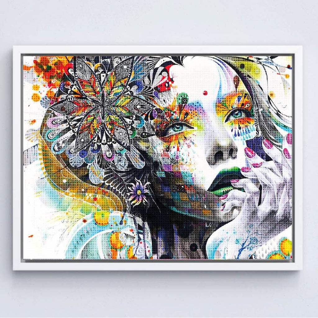 Kit Arte com Diamante - Liz Flor de Mandala