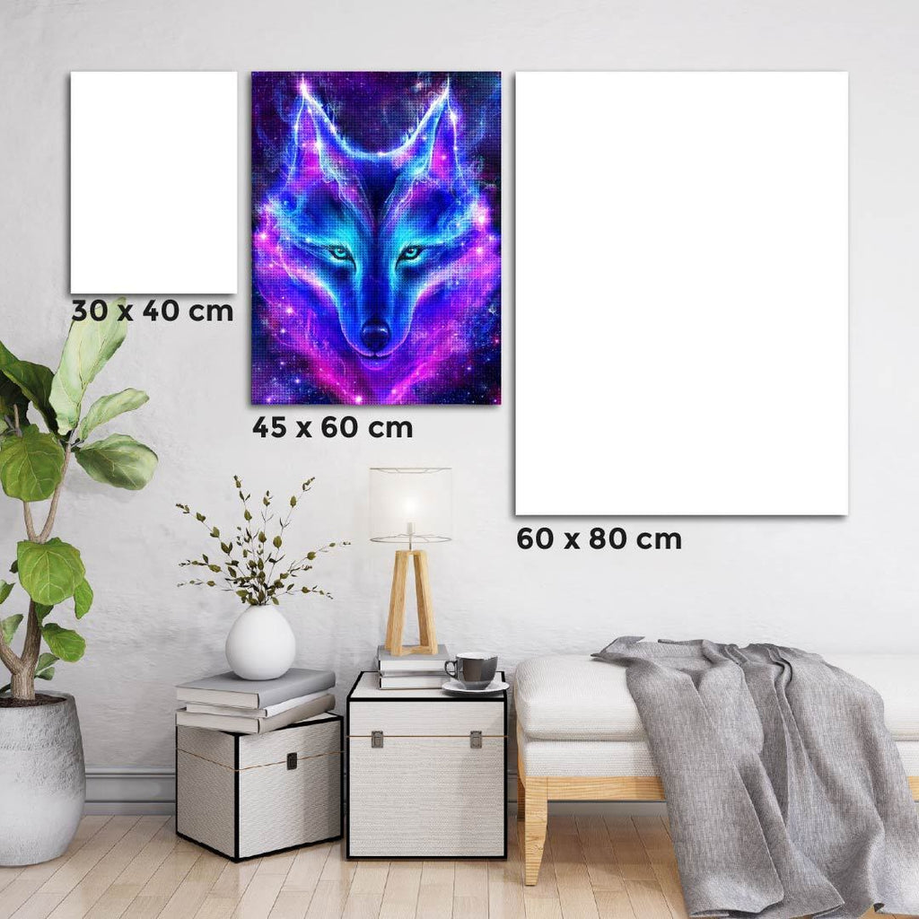 Kit Arte com Diamante - Lobo de Neon