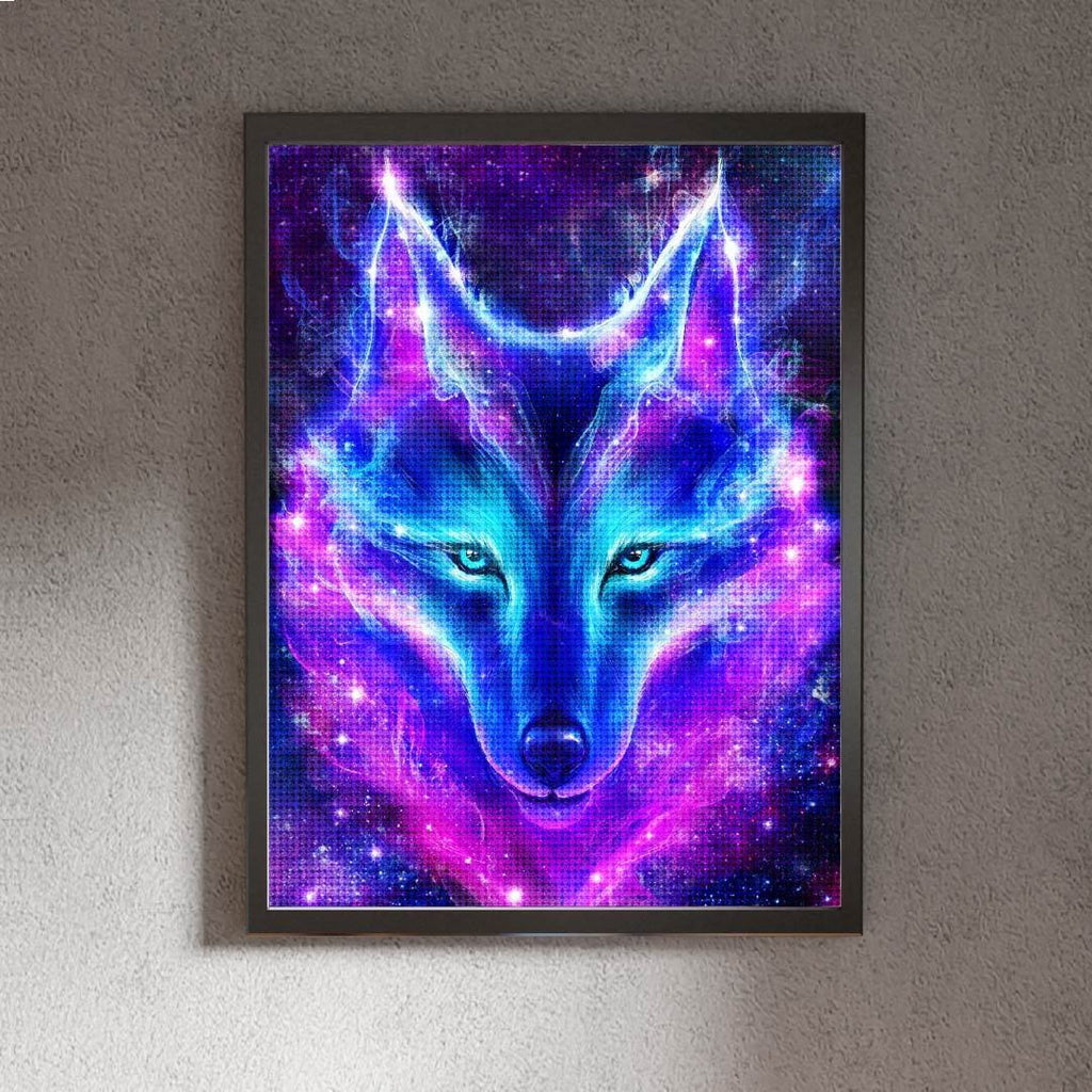 Kit Arte com Diamante - Lobo de Neon