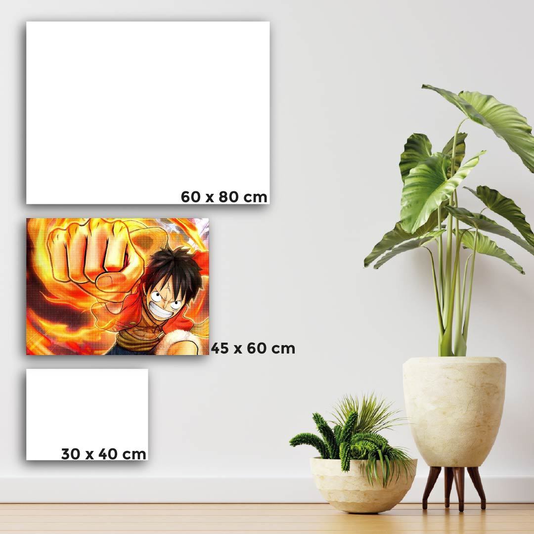 Kit Arte com Diamante - Luffy