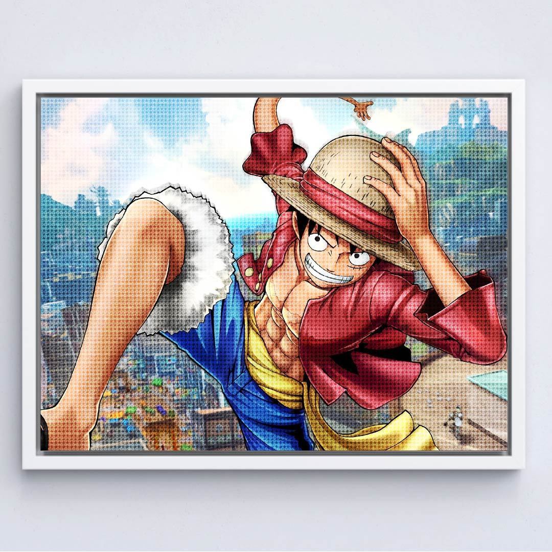 Kit Arte com Diamante - Luffy 2