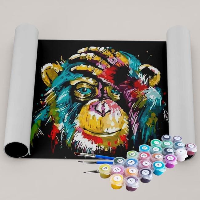 Kit Pintura Terapêutica - Macaco Psicodélico