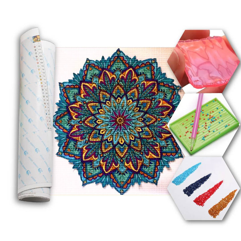 Kit Arte com Diamante - Mandala Aveludada