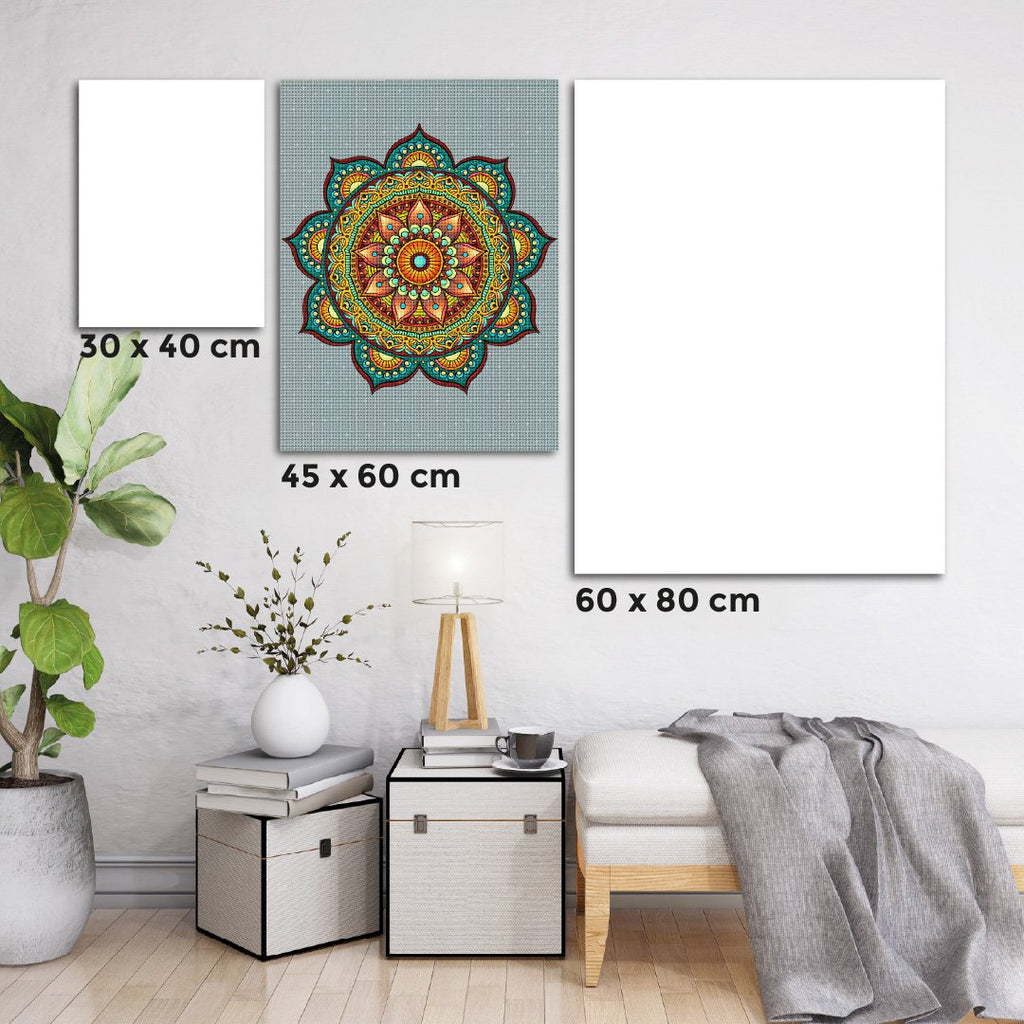 Kit Arte com Diamante - Mandala Esmeralda