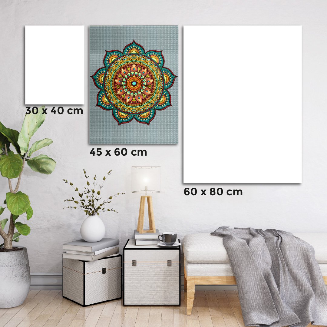 Kit Arte com Diamante - Mandala Esmeralda