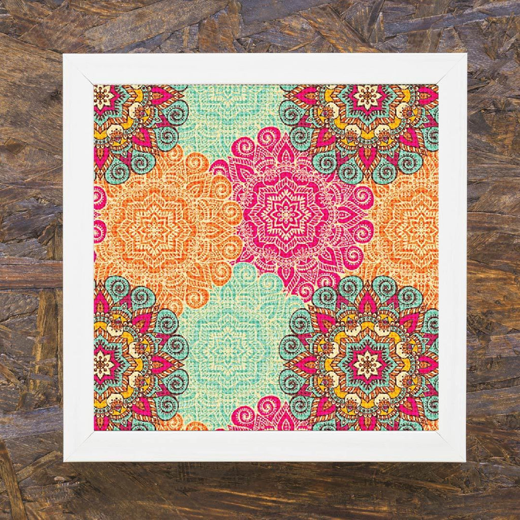 Kit Arte com Diamante - Mandala Estampa Quadrada