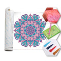 Kit Arte com Diamante - Mandala Rosa Bebe