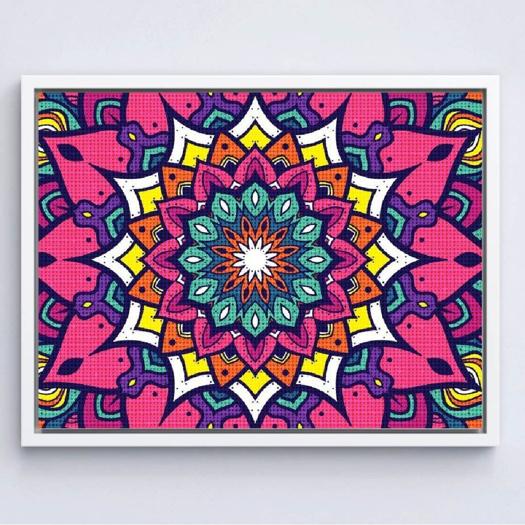 Kit Arte com Diamante - Mandala Roxeada