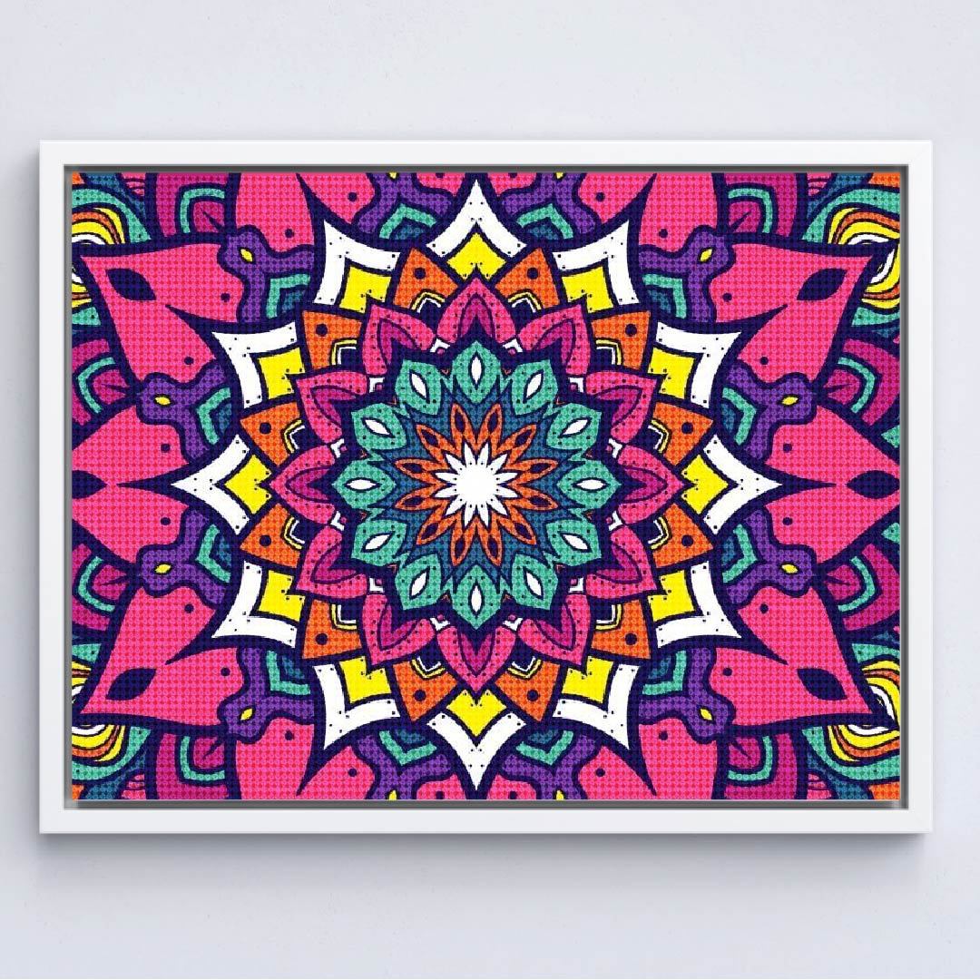 Kit Arte com Diamante - Mandala Roxeada