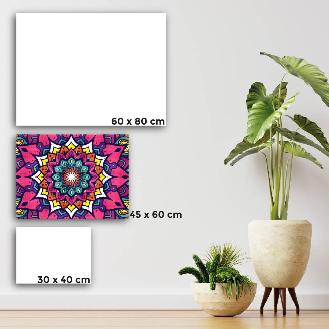 Kit Arte com Diamante - Mandala Roxeada