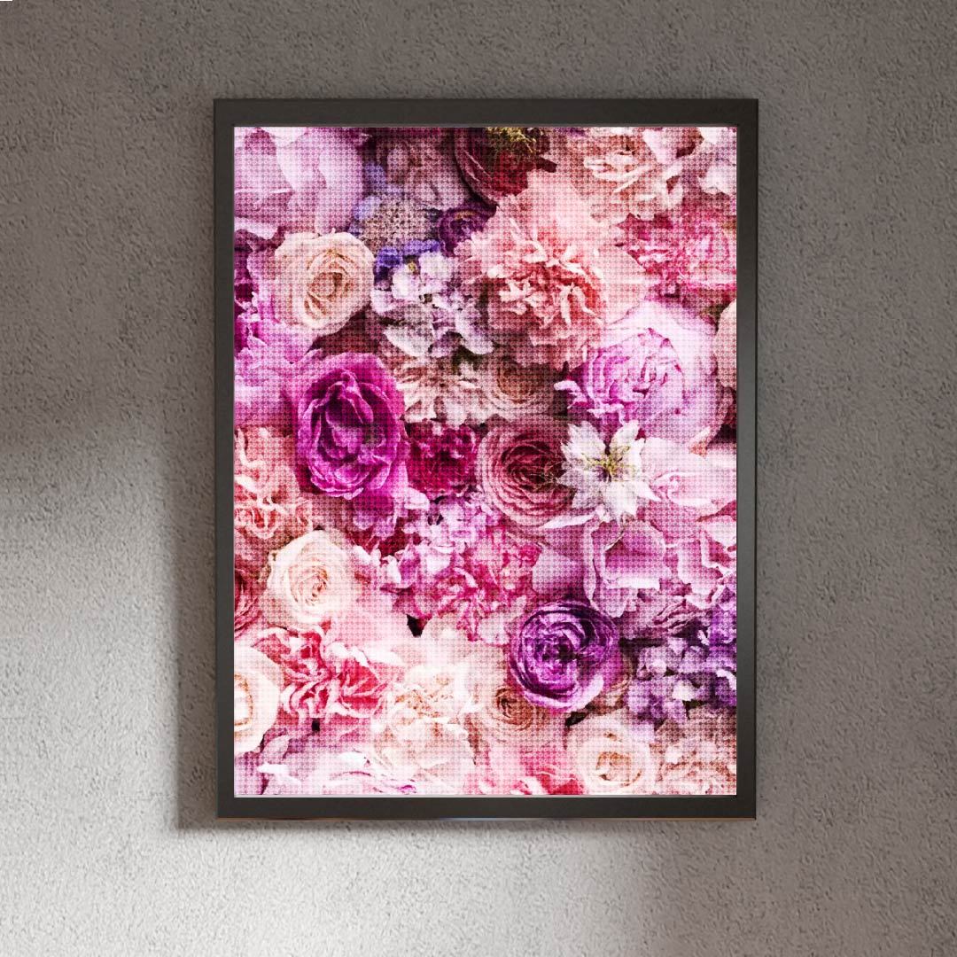 Kit Arte com Diamante - Mar de Flores