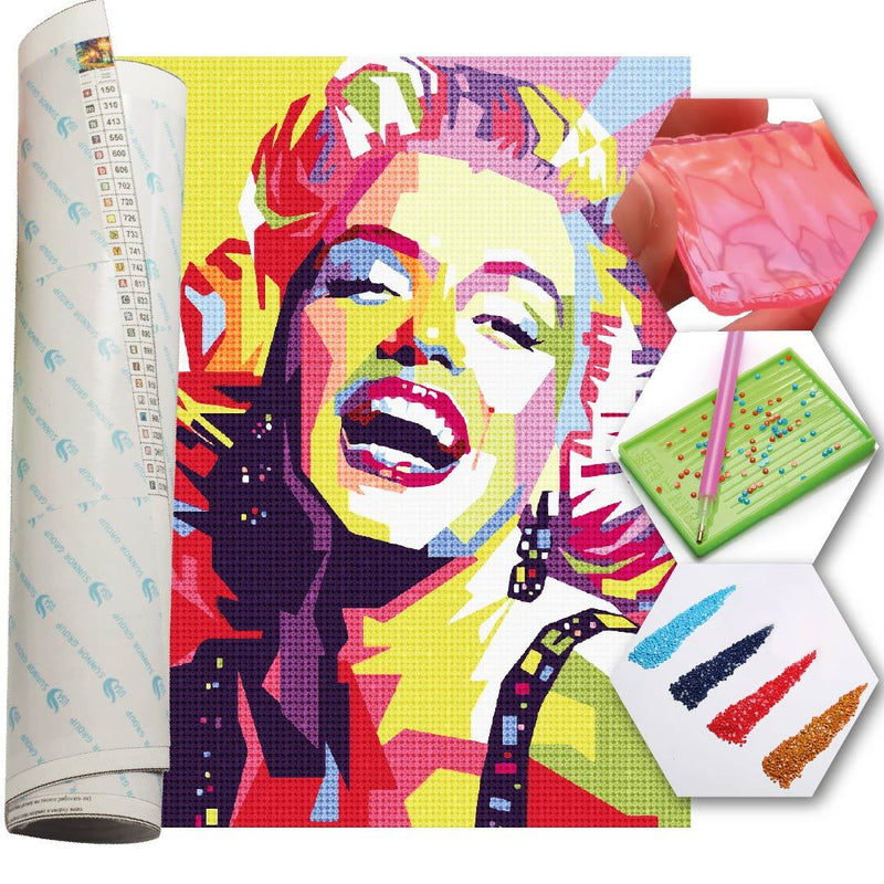 Kit Arte com Diamante - Marilyn Monroe Pop Art