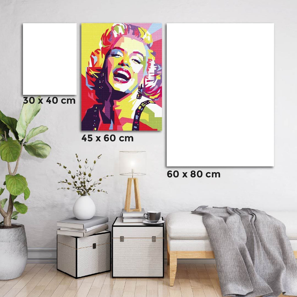 Kit Arte com Diamante - Marilyn Monroe Pop Art