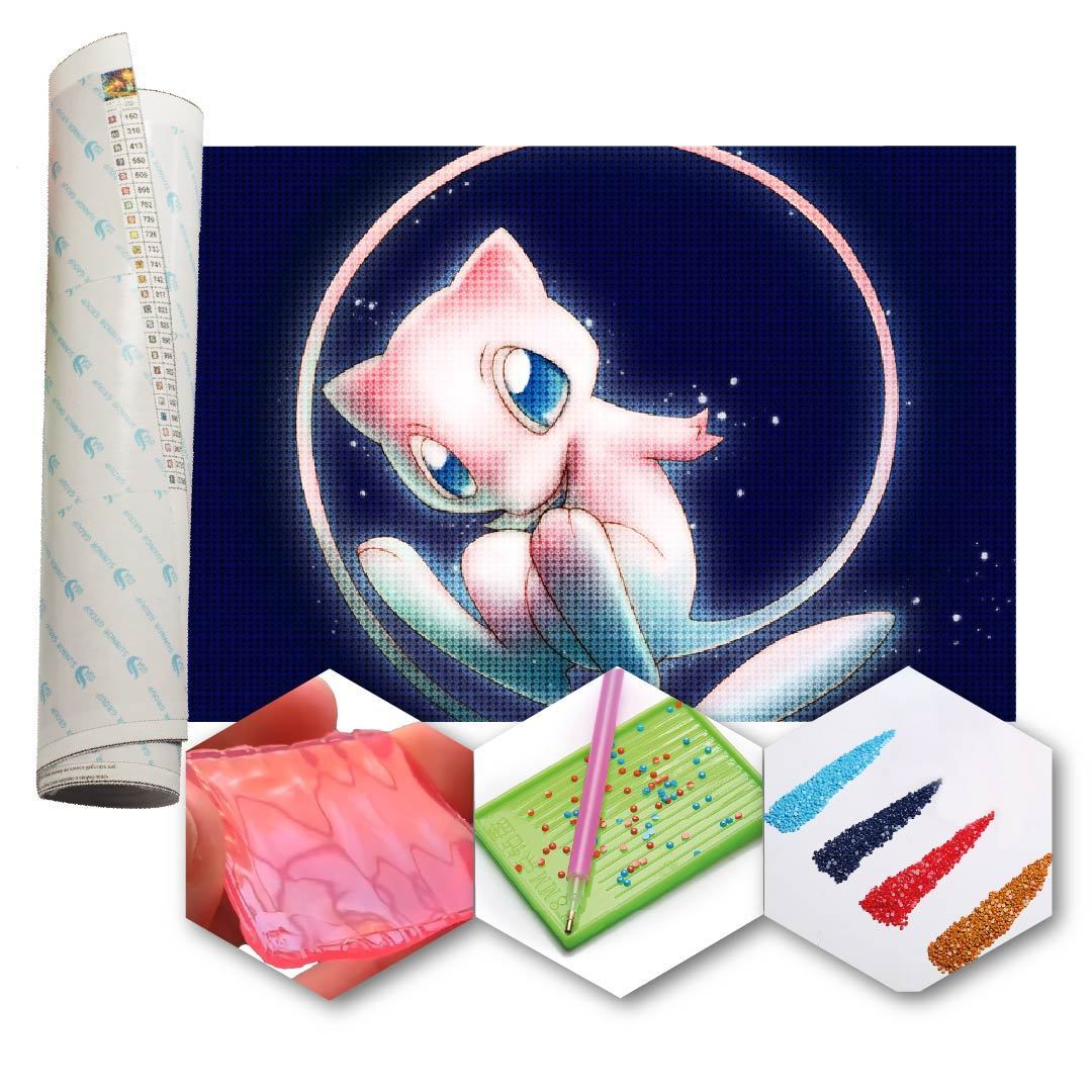 Kit Arte com Diamante - Mew Star