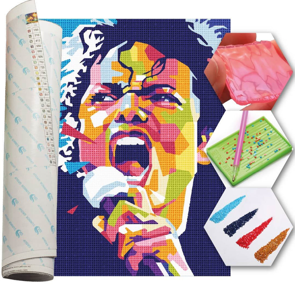 Kit Arte com Diamante - Michael Jackson Pop Art