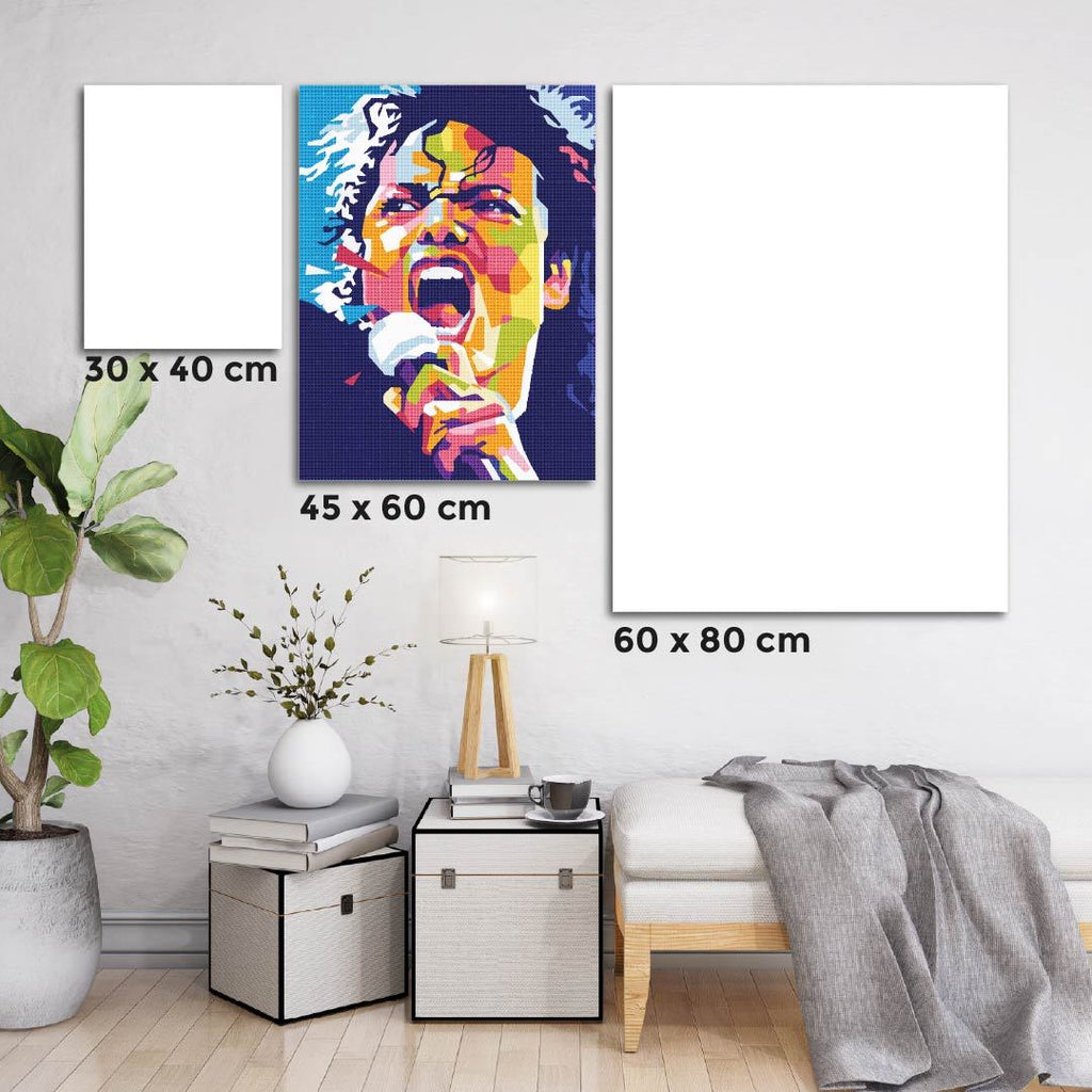 Kit Arte com Diamante - Michael Jackson Pop Art