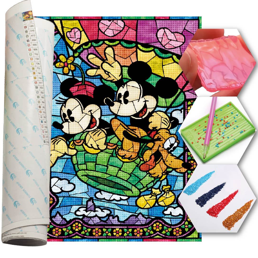 Kit Arte com Diamante - Mickey Ballon