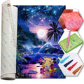 Kit Arte com Diamantes - Mickey e Minnie Por do Sol